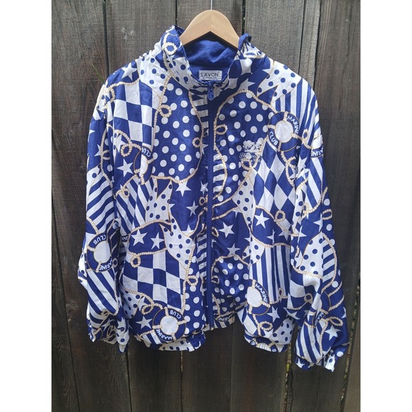 Vintage Havana Other - Lanvon Vintage Windbreaker Full Zip Jacket Marine Club Nautical Yacht Womens XL